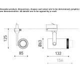 Aluminum LED track lamp Battice