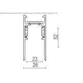 Magnetic aluminum track lamp Beringen