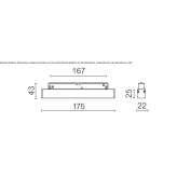 Aluminum LED track lamp Beringen