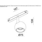 Aluminum LED track lamp Beringen