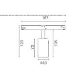 Aluminum LED track lamp Beringen