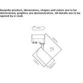 Aluminum LED track lamp Reedham