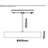 Aluminum track lamp with dimmer Clane