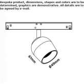 Magnetyczny odlew aluminiowy Track-Light Rupert