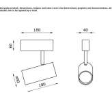 Aluminum LED track lamp Kurnach