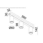 Aluminum LED reflector with many adjustment options Hillbank