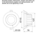 Round recessed LED spotlight Pompiano