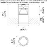 Round recessed LED spotlight Psebay