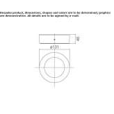 Okrągły reflektor sufitowy LED z odlewanego ciśnieniowo aluminium Movila