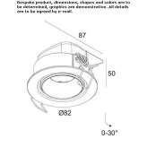 Recessed, adjustable LED spotlight Atenas