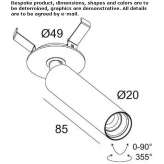 Adjustable LED ceiling spotlight Holte