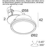 Adjustable round LED reflector Comunas