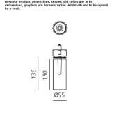 Recessed, adjustable aluminum LED reflector Besterd