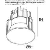 Round recessed LED spotlight Balsthal