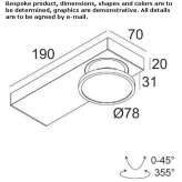 Adjustable LED ceiling spotlight Comunas