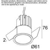 Adjustable LED recessed spotlight Balsthal