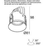 Recessed, adjustable LED spotlight Balsthal