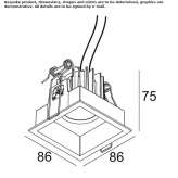 Recessed LED spotlight Marmato