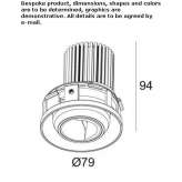 Round recessed LED spotlight Banastas