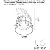 Round recessed LED spotlight Banastas