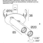 Multi-point LED ceiling spotlight Holte