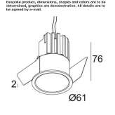 Recessed LED outdoor spotlight, metal Balsthal