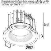 Round LED ceiling spotlight Eriksbo