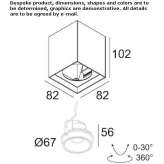 Adjustable square LED reflector Kemmerer