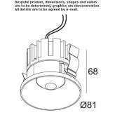 Round recessed LED spotlight Bassan