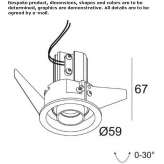 Recessed, adjustable LED spotlight Heideck