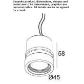 Round recessed LED spotlight Aydincik