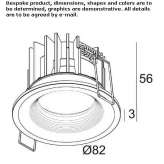 Round recessed LED spotlight Eriksbo
