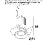 Recessed LED outdoor spotlight, metal Eriksbo