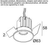 Round LED ceiling spotlight Eriksbo