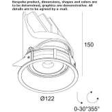 Recessed, adjustable LED spotlight Banastas