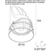 Adjustable round LED reflector Banastas