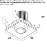 Recessed LED wall washer Banastas