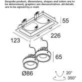 LED headlight with many adjustment options Dobrota