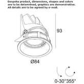 Round recessed LED spotlight Banastas