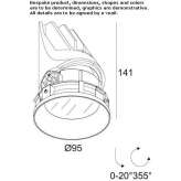 Round recessed LED spotlight Banastas