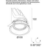 Round recessed LED spotlight Banastas