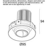 Recessed LED wall washer Banastas