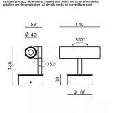 Adjustable LED ceiling spotlight Sapna