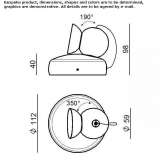 Adjustable, round, glass LED reflector Pontiac