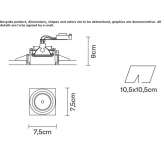 Recessed metal reflector Kuusamo