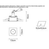 Recessed metal reflector Kuusamo