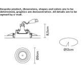 Recessed metal reflector Kuusamo