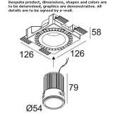 Round recessed LED spotlight Pinzolo