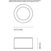 Round aluminum LED reflector Quend