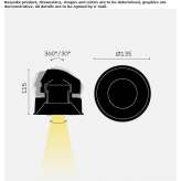 Recessed, adjustable LED spotlight Kufstein